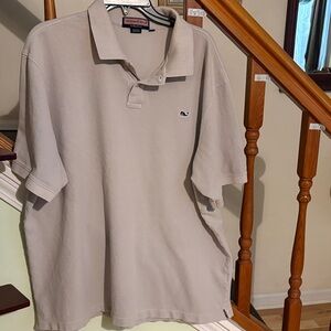 Vineyard Vines Men's Light Tan Polo Shirt